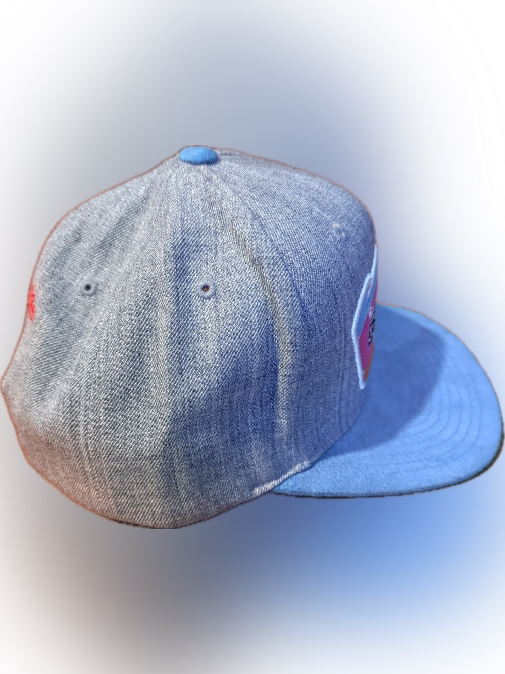San Antonio Spurs Grey/Teal Mitchell & Ness Snapback Hat - Picture 5 of 8